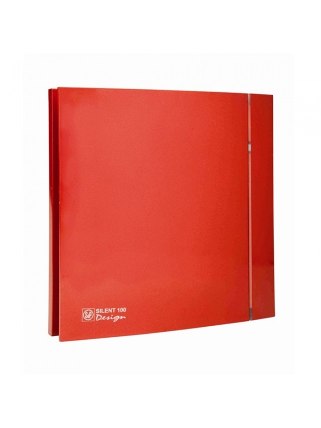 Ventilator de extracție pentru baie Soler & Palau Silent 100 CRZ Red Design 4C