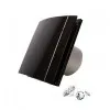 Ventilator de extractie pentru baie Soler & Palau Silent 100 CZ Black Design Swarovski, DN 100 mm, putere 8W, protectie IP45, debit 95 m³/h
