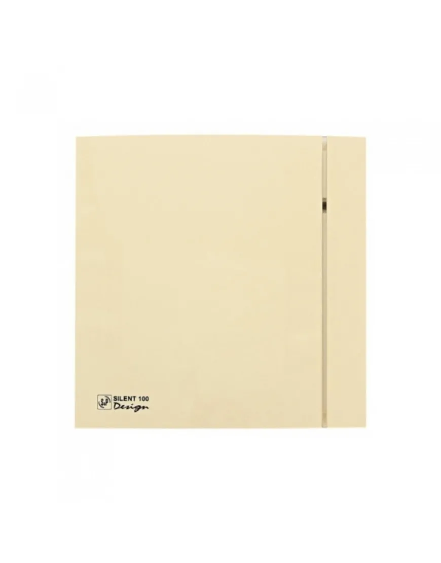 Ventilator de extractie pentru baie Soler & Palau Silent 100 CZ Ivory Design 4C, DN 100 mm, putere 8W, protectie IP45, debit 95 m³/h