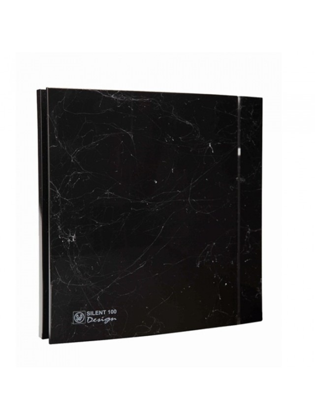 Ventilator de extracție pentru baie Soler & Palau Silent 100 CZ Marble Black Design 4C