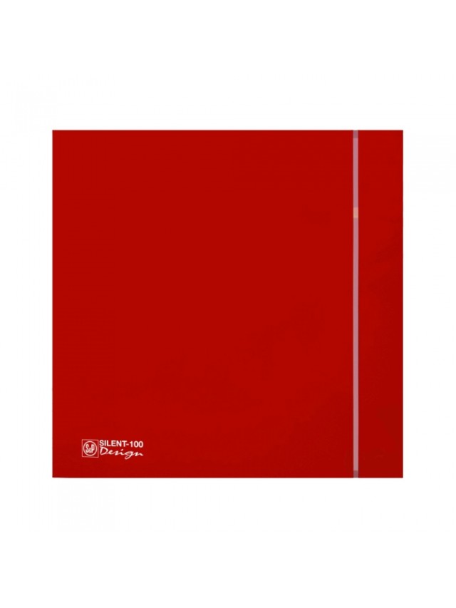 Ventilator de extracție pentru baie Soler & Palau Silent 100 CZ Red Design 4C