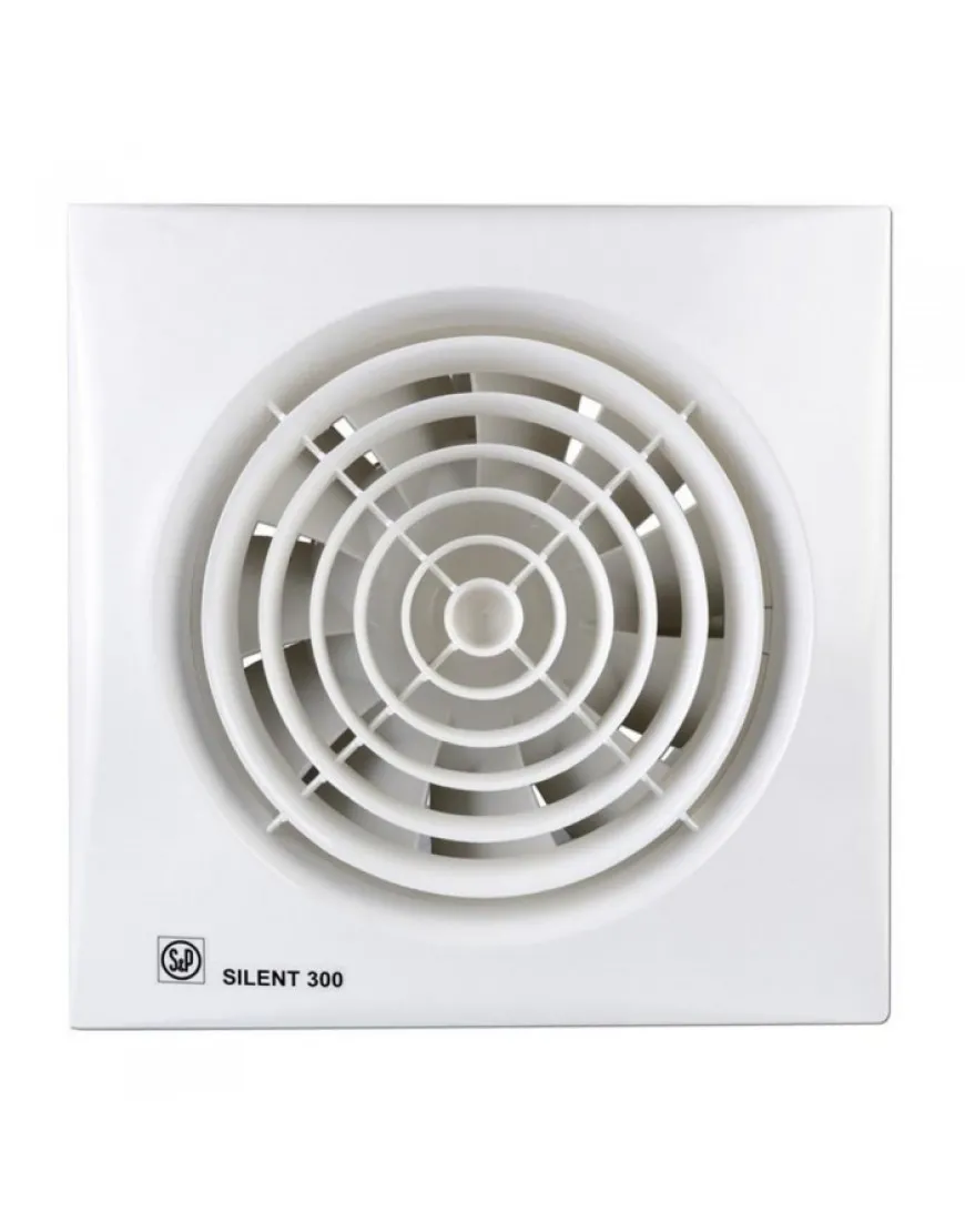 Ventilator de extractie pentru baie Soler & Palau Silent-300 CZ, DN 150 mm, putere 22W, protectie IP45, debit 280 m³/h