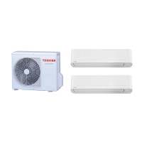 Aparat de aer conditionat multisplit TOSHIBA cu doua unitati interne YUKAI 9000 BTU, 2*RAS-B10E2KVG-E+RAS-2M14G3AVG-E