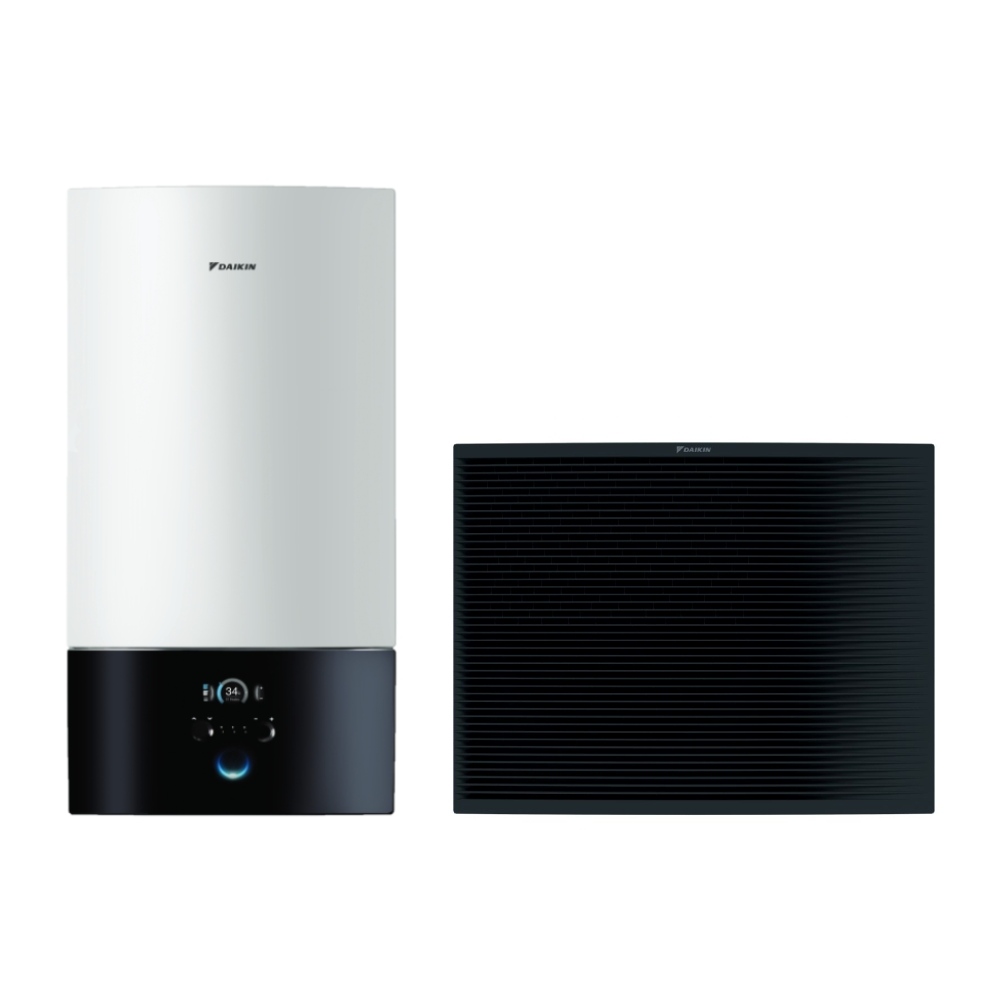 Pompă de căldură Daikin Altherma 3 H HT W ETBX — hidrobox și unitate externă EPRA