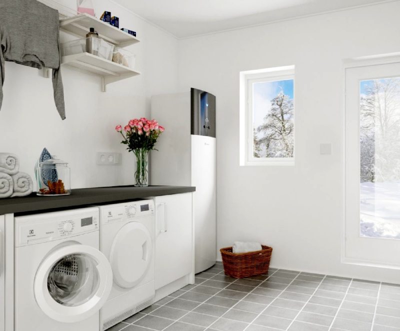 Daikin Altherma 3 R F EBVX integrată elegant în living, încălzire și răcire