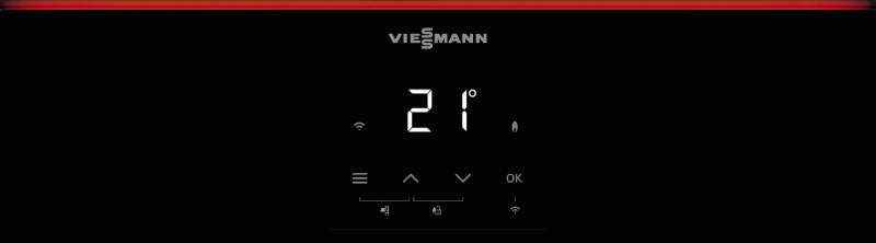 Display LCD Blackpanel 7 segmente Viessmann Vitodens 100-W S1 butoane tactile interfață utilizator
