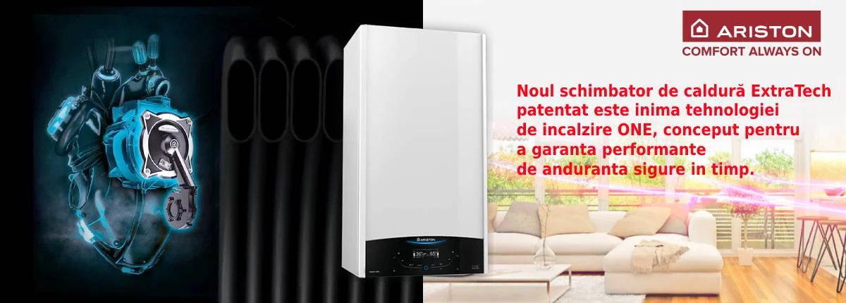 Noul schimbator de caldura patentat XtraTech centrala termica in condensatie Ariston Genus One System