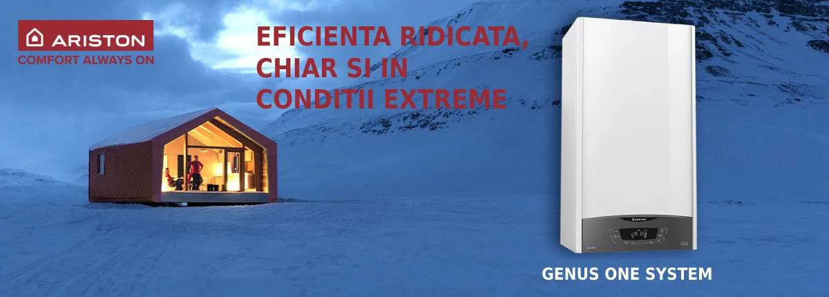 Eficienta ridicata centrala in condensatie Ariston Genus One System