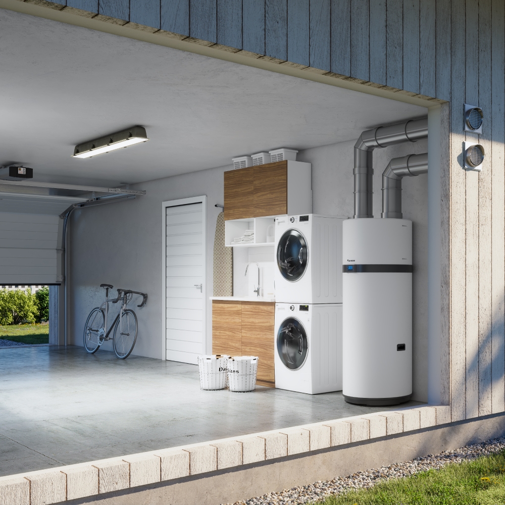 Daikin Altherma M HW instalat în ambient interior
