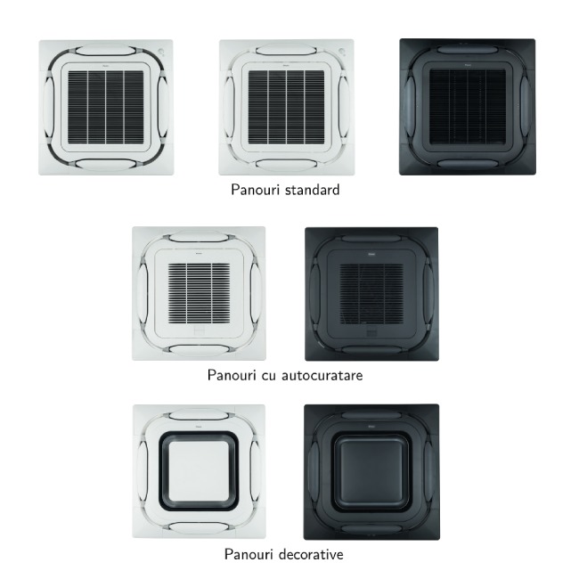 Daikin FCAG-B 3 selectii panouri standard autocuratare decorative alb negru SkyAir Advance