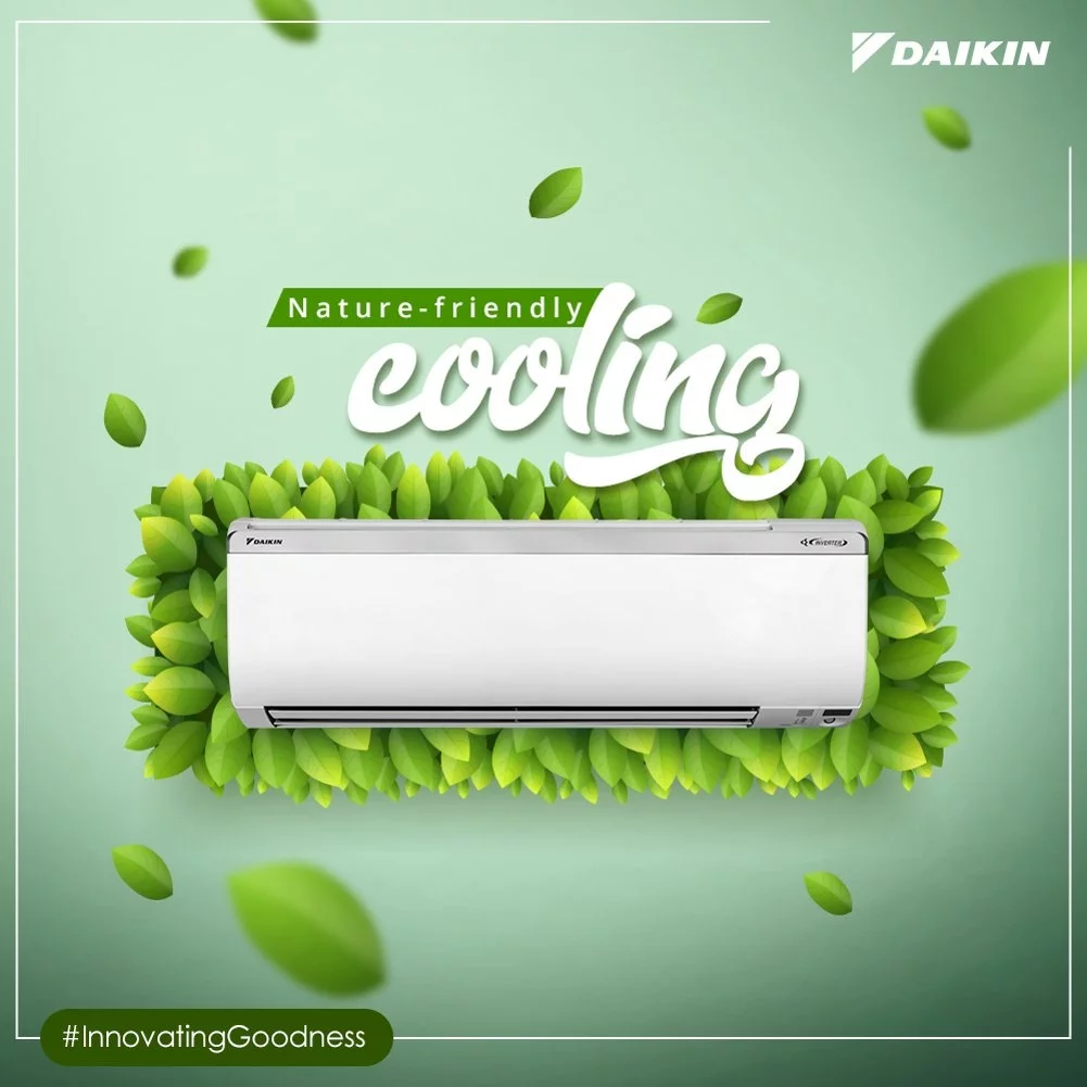 Daikin Nature friendly cooling R32 refrigerant ecologic Bluevolution 3 unitati