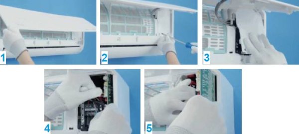 Design PCB extractibil Midea Solunar Lite 5 etape instalare