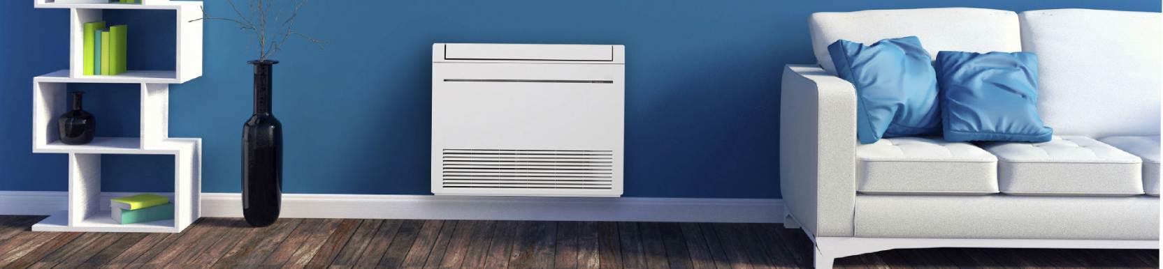 Aparat aer conditionat consola pardoseala Mitsubishi Electric MFZ-KT25VG SUZ-M25VA ambient interior