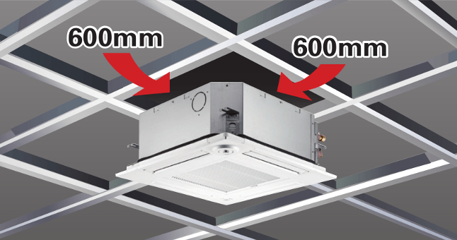 Unitate interna caseta Mitsubishi Electric SLZ-M design geometric plafon