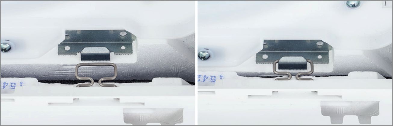 Instalare usoara carlig temporar caseta Mitsubishi SLZ-M25FA