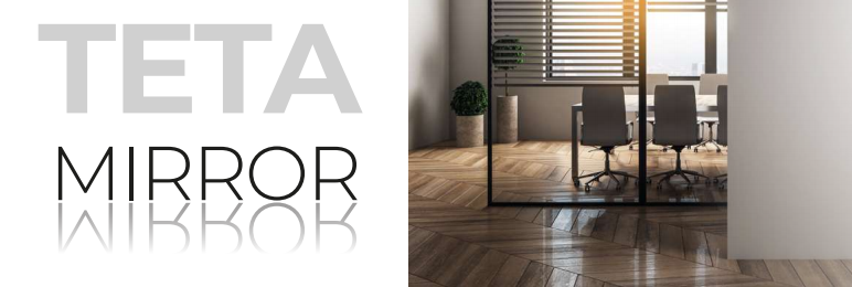 Rotenso Teta Mirror Design Negru Mat Integrat In Birou Modern