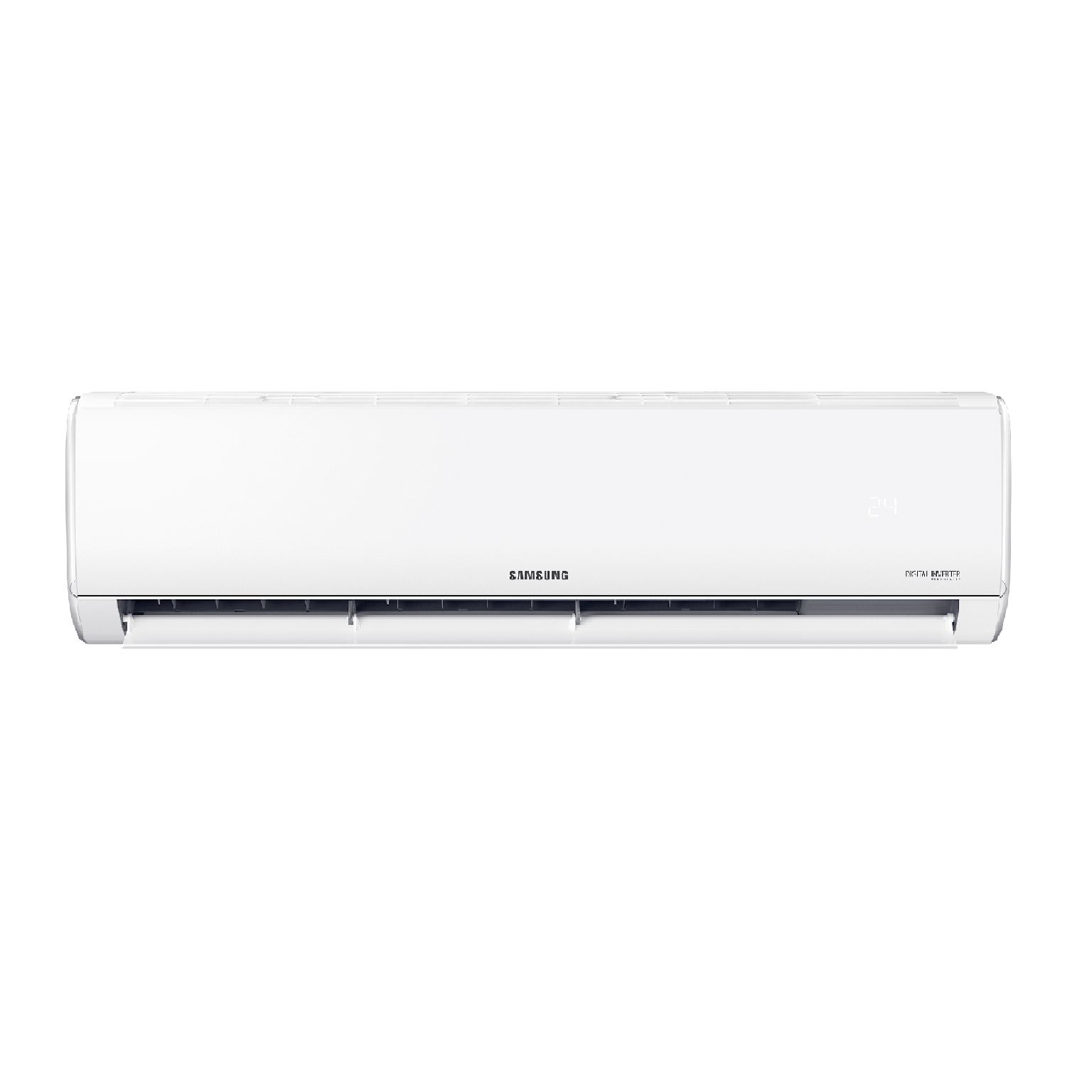 Samsung AR35 9000 BTU vedere frontală clapetă deschisă Digital Inverter