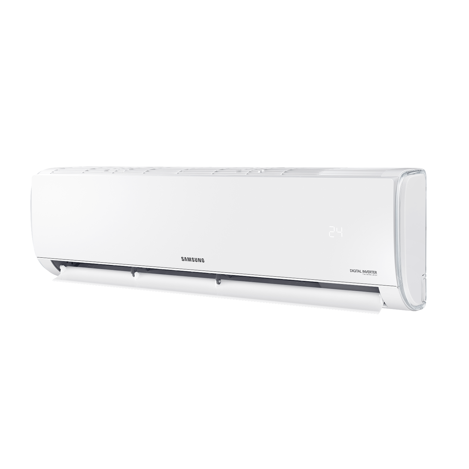 Samsung AR35 9000 BTU unitate interioară perspectivă cu clapetă deschisă