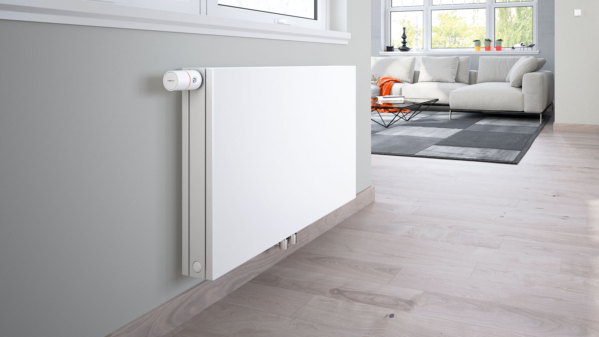 Termostat ViCare pe radiator pentru control pe cameră