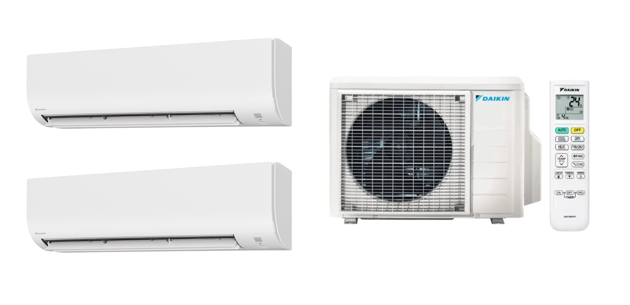 Multisplit Daikin Comfora cu doua unitati interioare 2x FTXP20N de 7000 BTU si unitate exterioara 2MXM40A Bluevolution