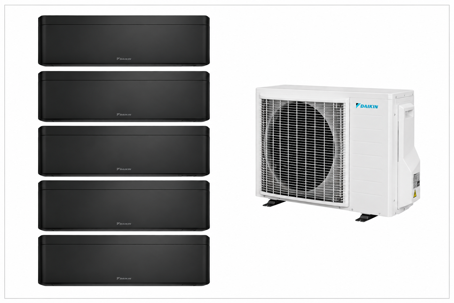 Multisplit Daikin Stylish Black 4xCTXA15CB FTXA35CB 5MXM90A 5 zone