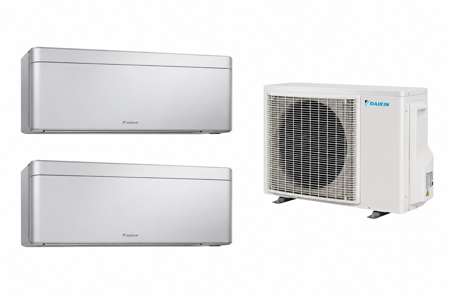 Multisplit Daikin Stylish Silver 2 zone, două camere de 9000 BTU