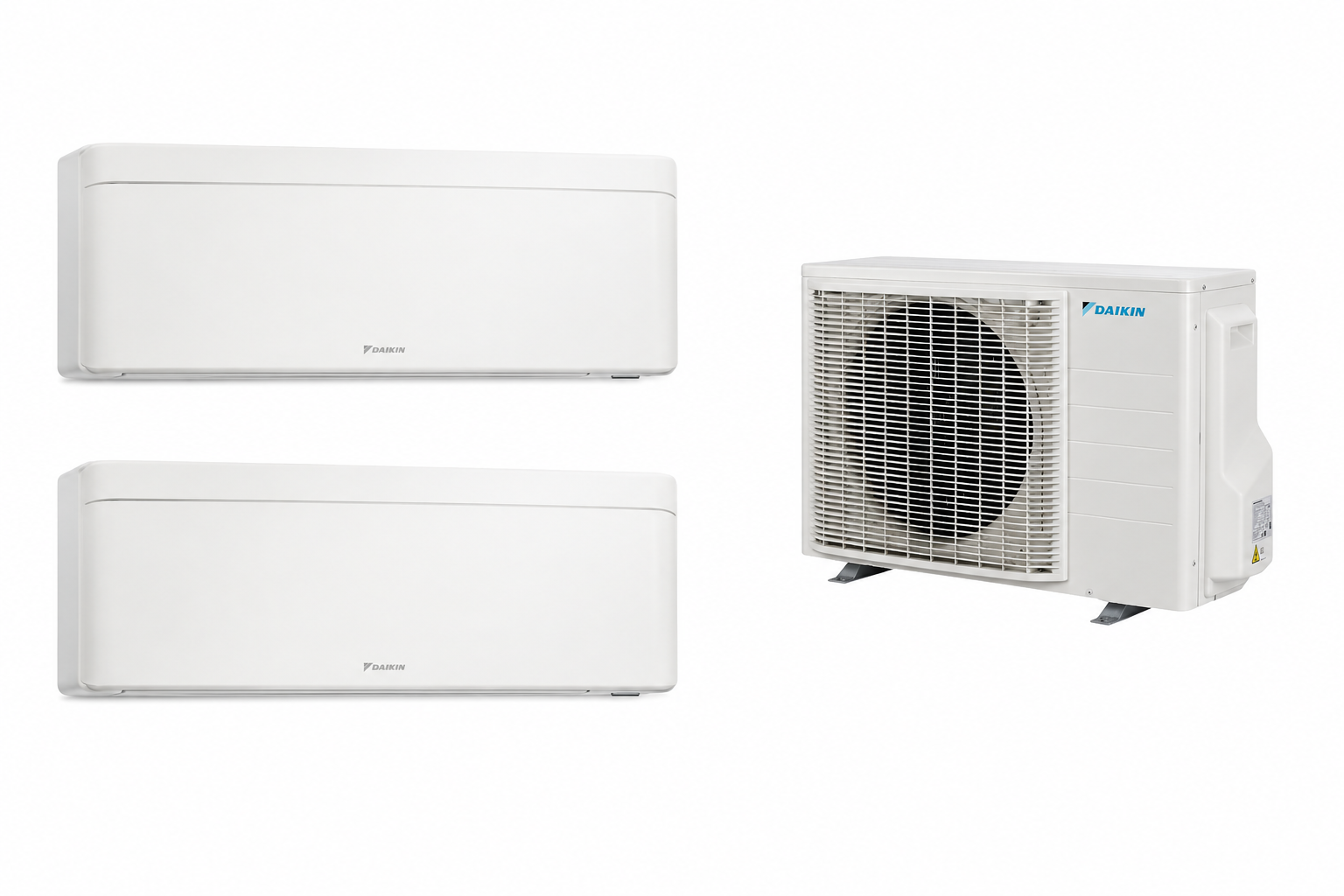 Multisplit Daikin Stylish White 2 zone, dormitor/birou și living sau cameră principală