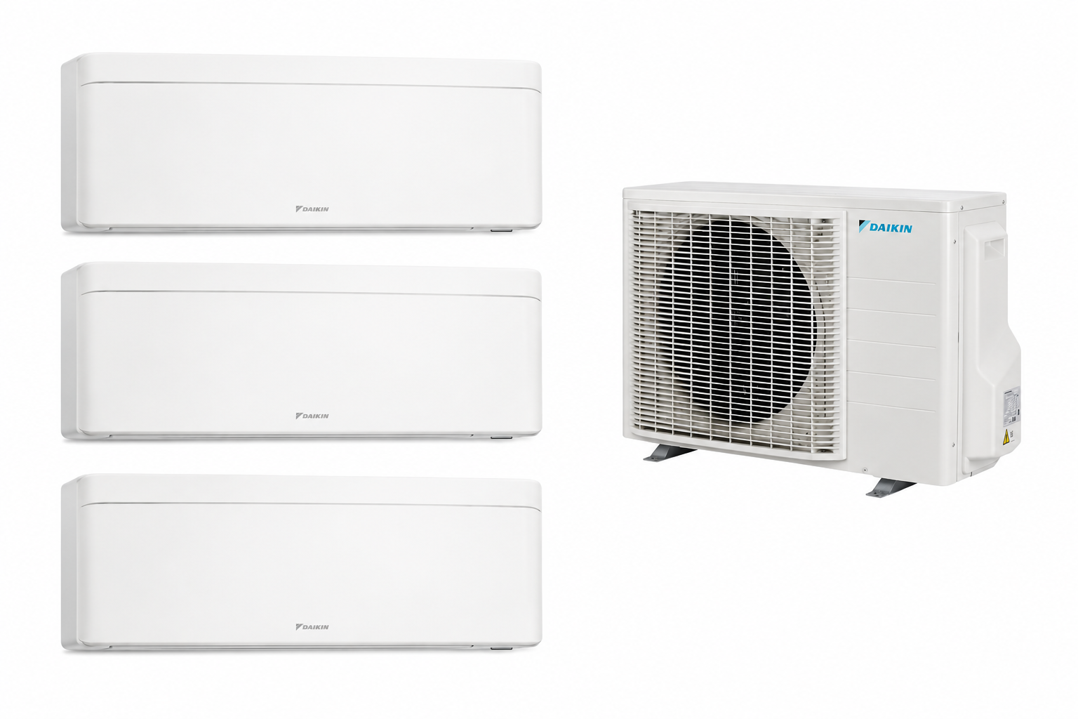 Multisplit Daikin Stylish White 3 zone, 2×FTXA20CW + FTXA35CW