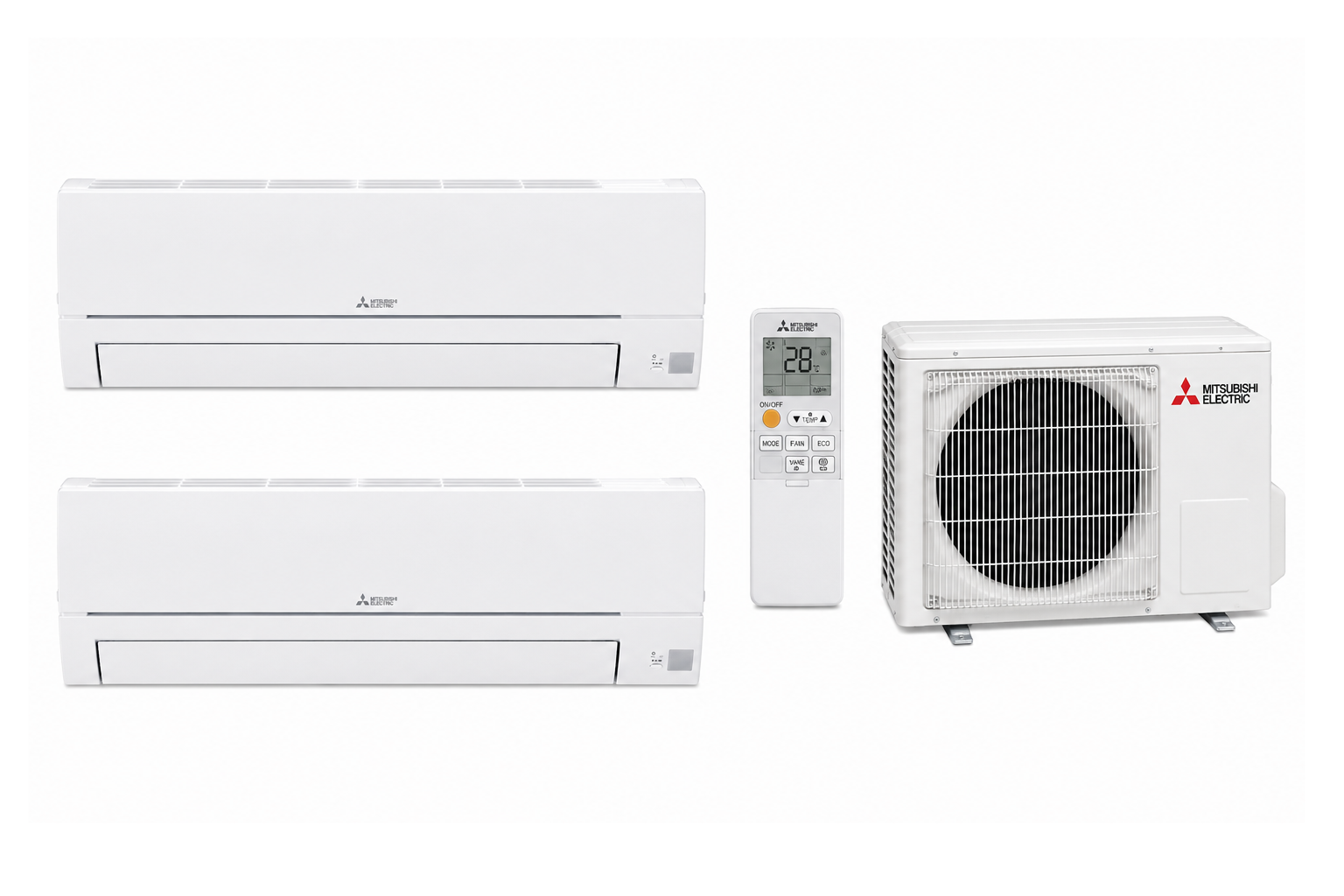 Multisplit Mitsubishi Electric MXZ-2HA40VF cu două unități MSZ-HR25VF